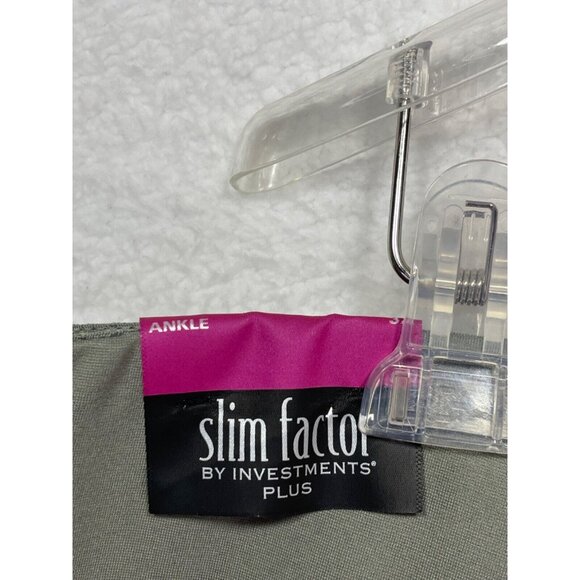 Slim Factor by Investments Woman 3X Ankle Pant Elastic Waist Green NWT - Picture 12 of 14